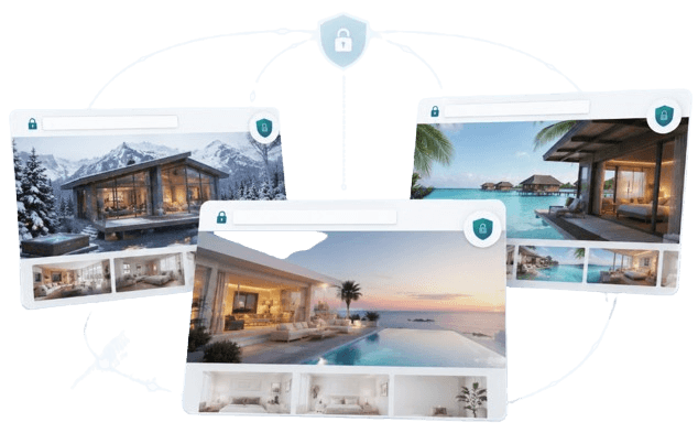 Custom domain settings with SSL enabled for a property Vacation Rental Website